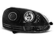 Paire de feux phares VW Golf 5 03-09 angel eyes CCFL noir