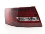 Paire de feux arrière Audi a6 4F Berline 2004-2008 Rouge Chrome Led