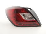 Paire feux arrière Opel Astra H GTC 2004 a 2008 Rouge Chrome Led LTI