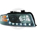 Paire Phares avant Daylight Audi A4 8E 2000 a 2004 Noir led