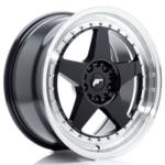 Jante JR Wheels JR6 18x9,5 ET22 - 5x114.3/5x120 - Gloss black Machined Lip