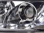 Paire de feux phares Daylight DRL Led Audi A4 B5 1994-1999 chrome