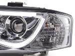 Paire de feux phares Daylight DRL Led Audi A6 C5/4B 1997-2001 Chrome