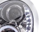 Paire de feux phares Angel eyes Mini Cooper R50 de 01-04 Chrome