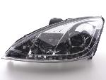 Paire de feux phares Daylight Led DRL Ford Focus 1 C170 de 01-04 Chrome