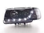 Paire de feux phares Daylight Led VW Polo 6N de 94/99 Noir