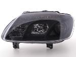 Paire de feux phares Daylight Led VW Caddy de 03-10 Noir