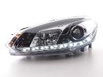 Paire de feux phares Daylight DRL Led VW Golf 6 de 08-12 Chrome