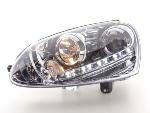 Paire de feux phares Daylight Led VW Golf 5 de 03-08 chrome