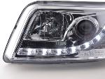 Paire de feux phares Daylight led DRL VW Bus T5 de 03-09 chrome