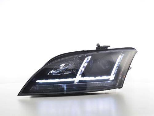 Paire de feux phares Daylight Led Audi TT 8J 06-10 Noir