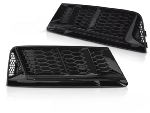 Paire de grille antibrouillard Audi A4 B9 de 2015 a 2019 Noir Brillant
