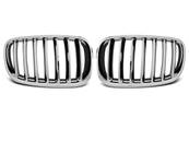 Paire de grilles de calandre BMW X5 E70, X6 E71 de 2008 a 2013 Chrome