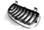 Paire grilles de calandre BMW serie 1 E87 de 2004 a 2007 Chrome