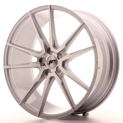 Jante JAPAN RACING JR21 22" x 9" Multi Perçage ET 30-45 Silver Machined Face