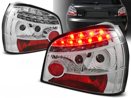 Paire de feux arriere Audi A3 8L de 1996 a 2000 LED chrome