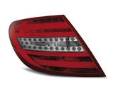 Paire de feux arriere Mercedes classe C W204 LED BAR 07-10 rouge blanc