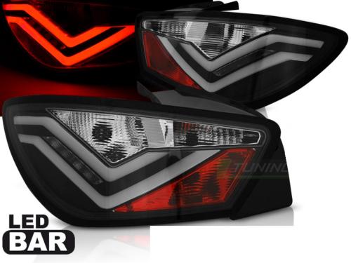 Paire de feux arriere Seat Ibiza 6J 08-12 led Bar noir