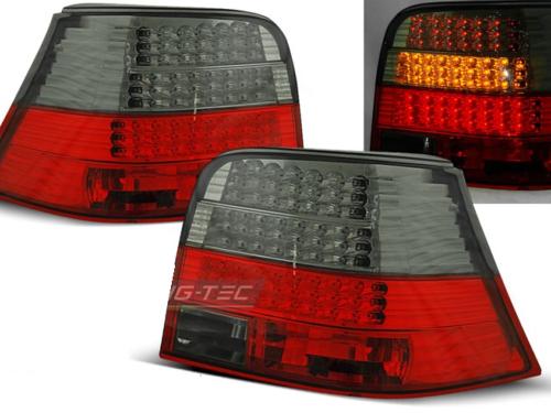 Paire de feux arriere VW Golf 4 97-03 rouge fume led