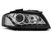 Paire de feux phares Audi A3 8P 03-08 Daylight led noir