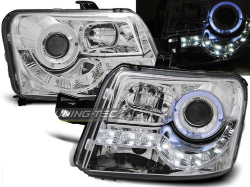 Paire de feux phares Fiat Panda 03-08 Daylight led chrome