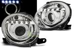 Paire de feux phares Fiat 500 07-15 Daylight led chrome