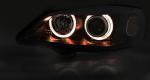 Paire de feux phares Opel Astra G 97-04 angel eyes noir