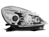 Paire de feux phares Renault Clio 3 05-09 angel eyes chrome