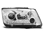 Paire de feux phares VW Bora 98-05 daylight led chrome