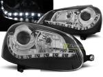 Paire de feux phares VW Golf 5 03-08 Daylight led noir