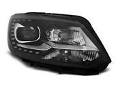 Paire de feux phares VW Touran 2 10-15 Daylight DRL led noir