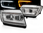 Paire de feux phares Daylight led DRL LTI VW Crafter de 2017 a 2021 chrome