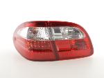 Paire feux arrière Mercedes Classe E W210 Break 99-03 Rouge Chrome Led