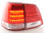 Paire de feux arrière Toyota Land Cruiser FJ200 07-08 Rouge Chrome Led