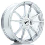 Jante JR Wheels JR21 17x7 ET20-40 - Trous sur mesure - Silver Machined