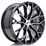 Jante JR Wheels JR49 18x8 ET20-42 - 5 trous sur mesures - Gloss black machined face