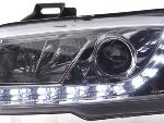 Paire de feux phares Daylight Led DRL Fiat Stilo de 01-06 chrome