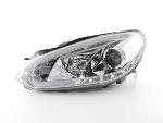 Paire de feux phares Daylight led DRL VW Golf 6 de 08-12 chrome