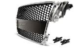 Grille de calandre pour Audi A5 2007 a 2011 chrome noir Sport style