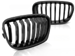 Paire grilles calandre BMW serie 1 F20/F21 de 2011 a 12/2014 Noir brillant