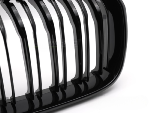 Grille calandre BMW serie 1 F20 F21 LCI de 2015 a 2018 noir brillant Double Barres
