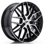 Jante JR Wheels JR28 17x7 ET40 5x114.3 Glossy Black Machined Face