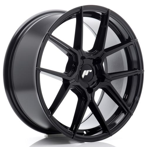 Jante JR Wheels JR30 18x8 ET20-40 - 5 trous sur mesure - Noir brillant