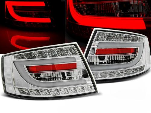 Paire de feux arriere Audi A6 C6 berline 04-08 LED BAR chrome