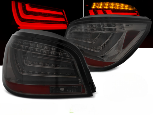 Paire feux arriere BMW serie 5 E60 LCI Berline de 2007 a 2010 LED BAR Fume