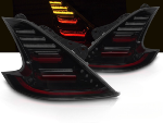 Paire de feux arriere Nissan 370Z 09 -20 FULL LED DYN Noir Fume