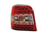 Paire de feux arriere VW Golf 4 97-03 rouge chrome led