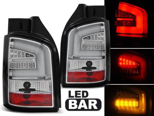 Paire feux led LTI VW T5 10-15 chrome hayon