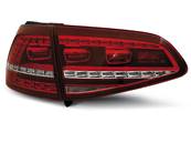 Paire de feux arriere VW Golf 7 13-17 rouge blanc led look GTI