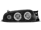 Paire de feux phares Ford Fiesta MK4 95-99 angel eyes noir